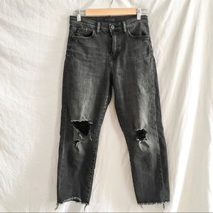 Uniqlo High-Rise Straight Boyfriend Jeans Sz25